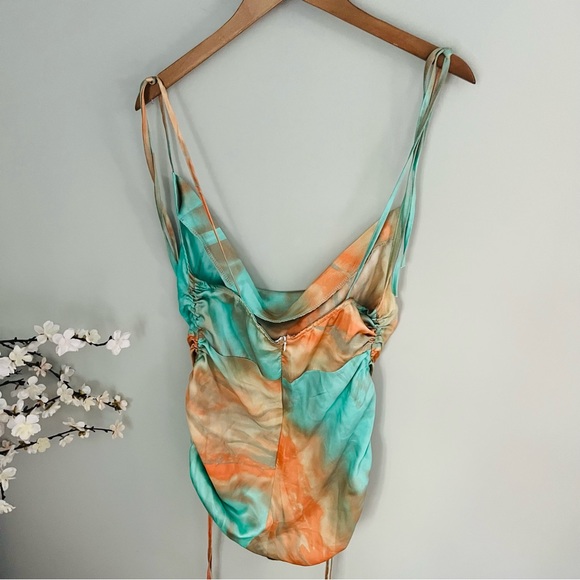 Fashion Nova Satin Mini Dress NWT Size L - Picture 4 of 5